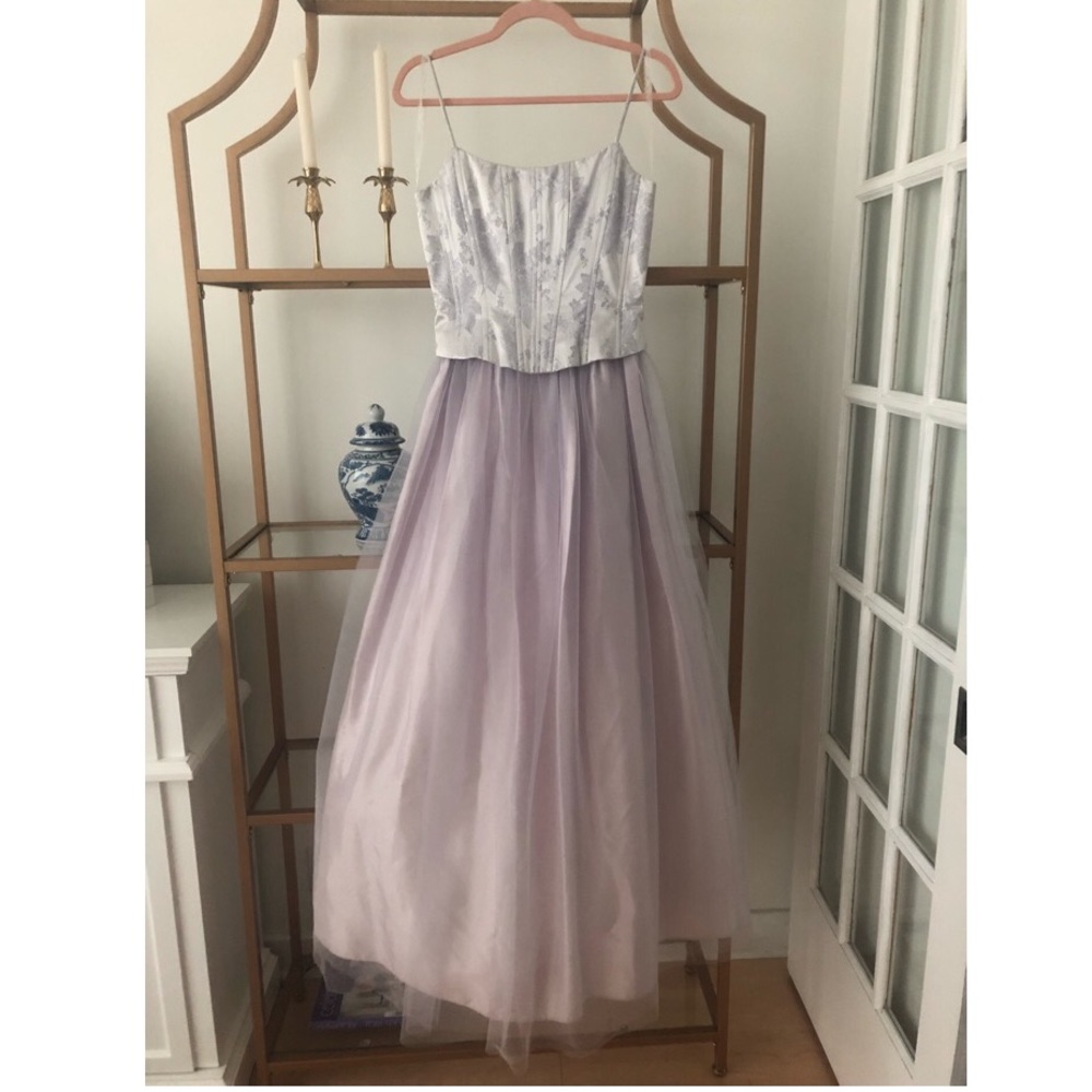 Steppin’ Out Bodice Embroidered Ball Gown in Lilac